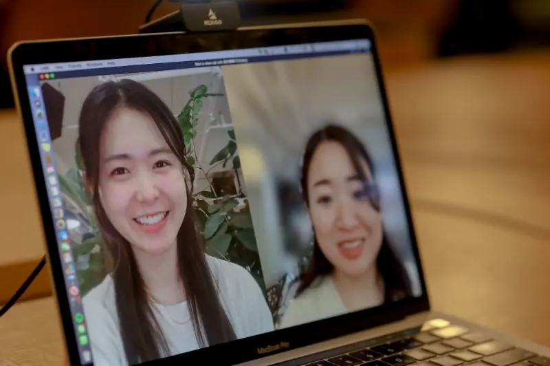 AK留学オンラインミーティングの様子
